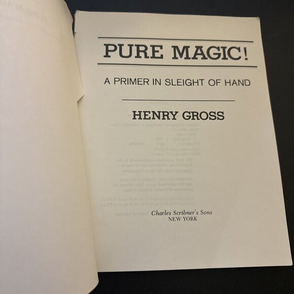 Pure Magic Book By Henry Gross Vintage 1978 First Edition Paperback TORN COVER - Picture 6 of 13
